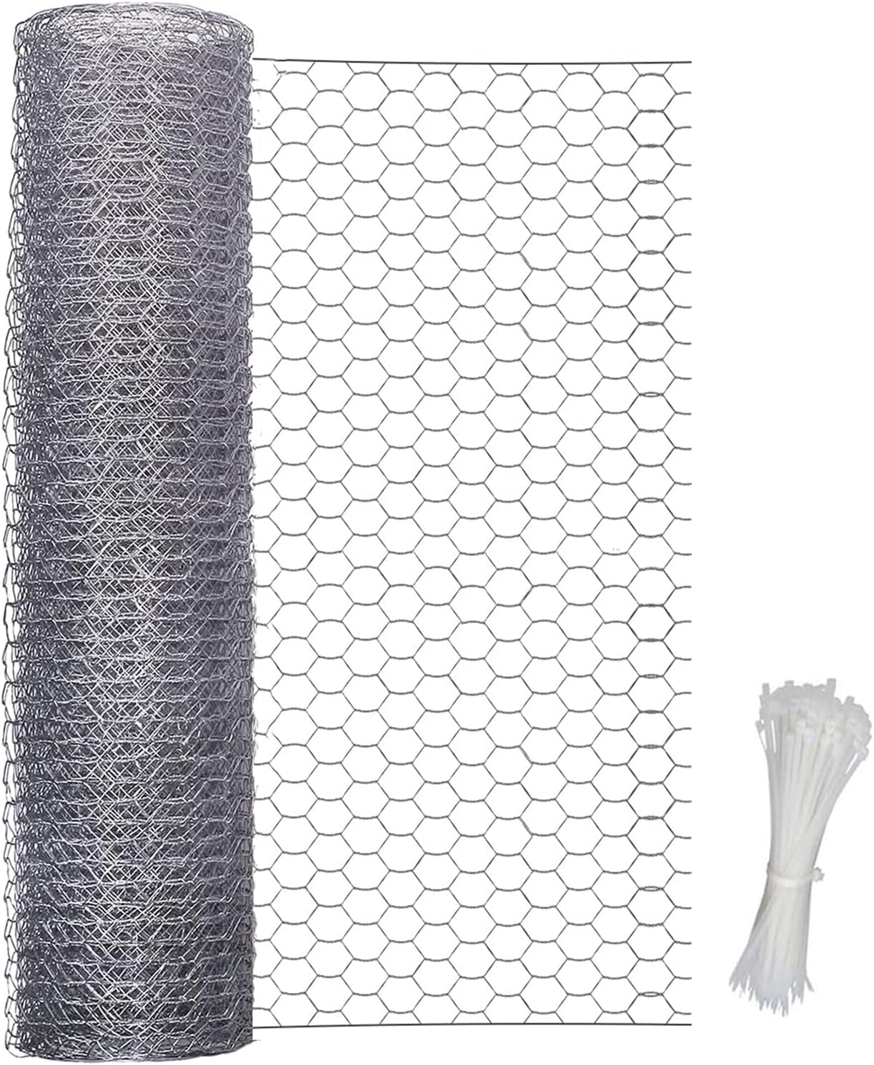 Windhager 11249 - Grillage Hexagonal Galvanisé 25 Mm - 2,5 X 0,5 M - Idéal Pour Poulailler Et