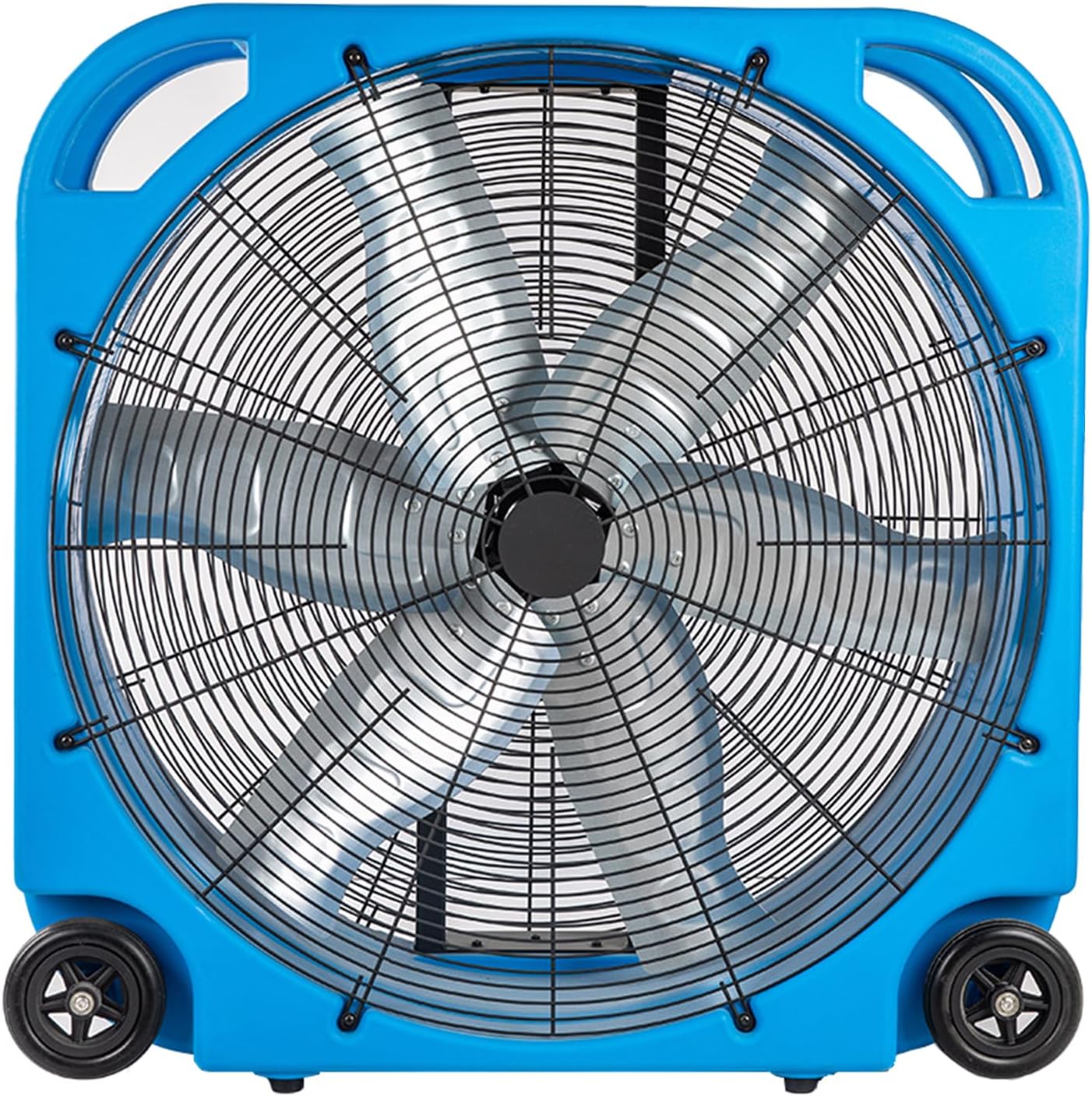 MOUNTO 12000 CFM 36inch Innovation 2-Speed Direct Drive Heavy Duty Fan with Powerful 1 HP Motor, Turbo Blade & Low Noise Drum Fan for Warehouse, Garage, Gym or Industrial Commercial Use (Blue)