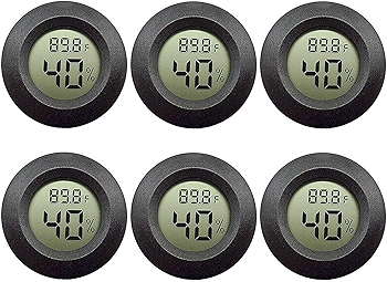 EEEkit 6件装温湿度计，LCD显示家用温湿度监测仪