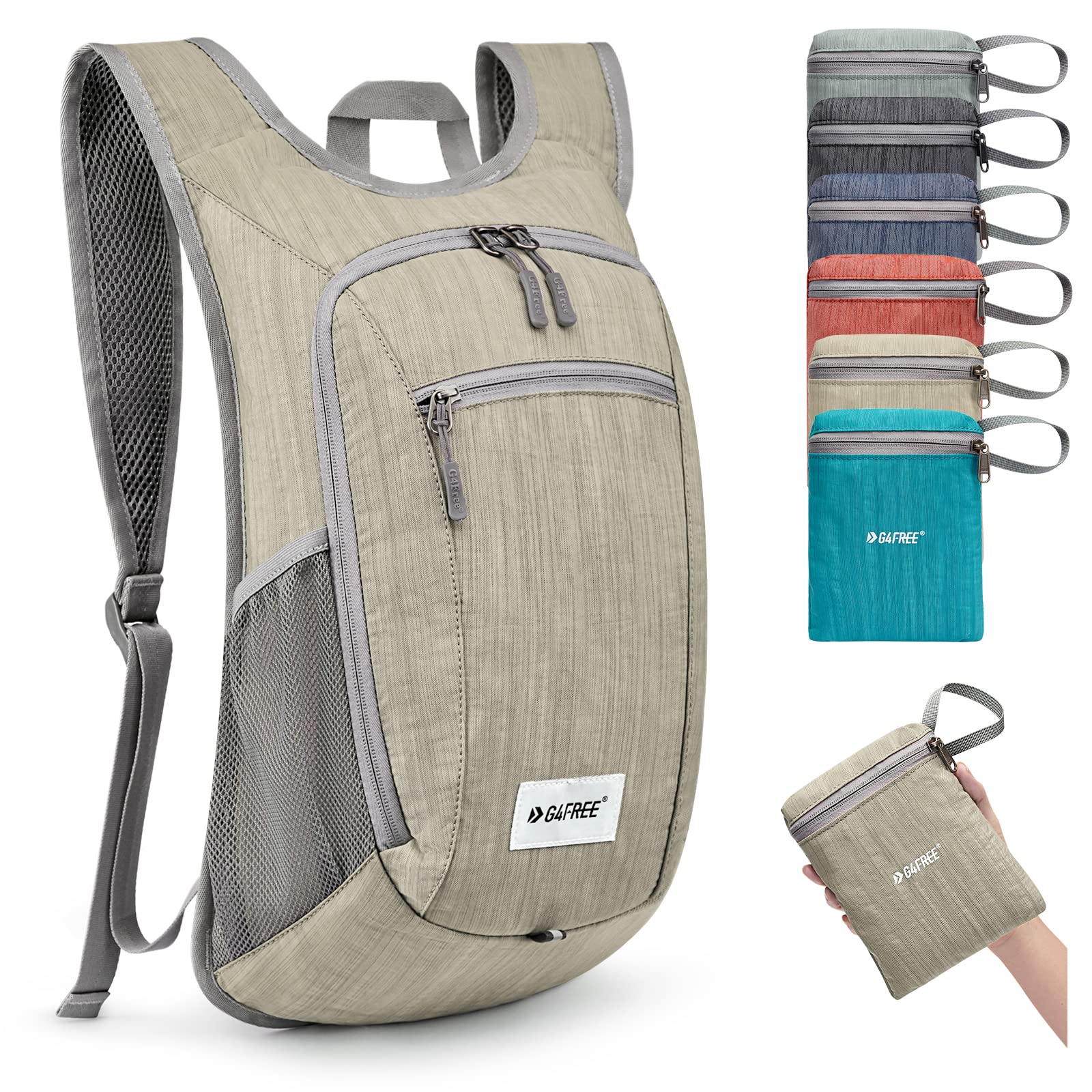 G4Free 10L/15L Hiking Backpack Lightweight Packable Hiking Daypack Small Travel Outdoor Foldable Shoulder Bag