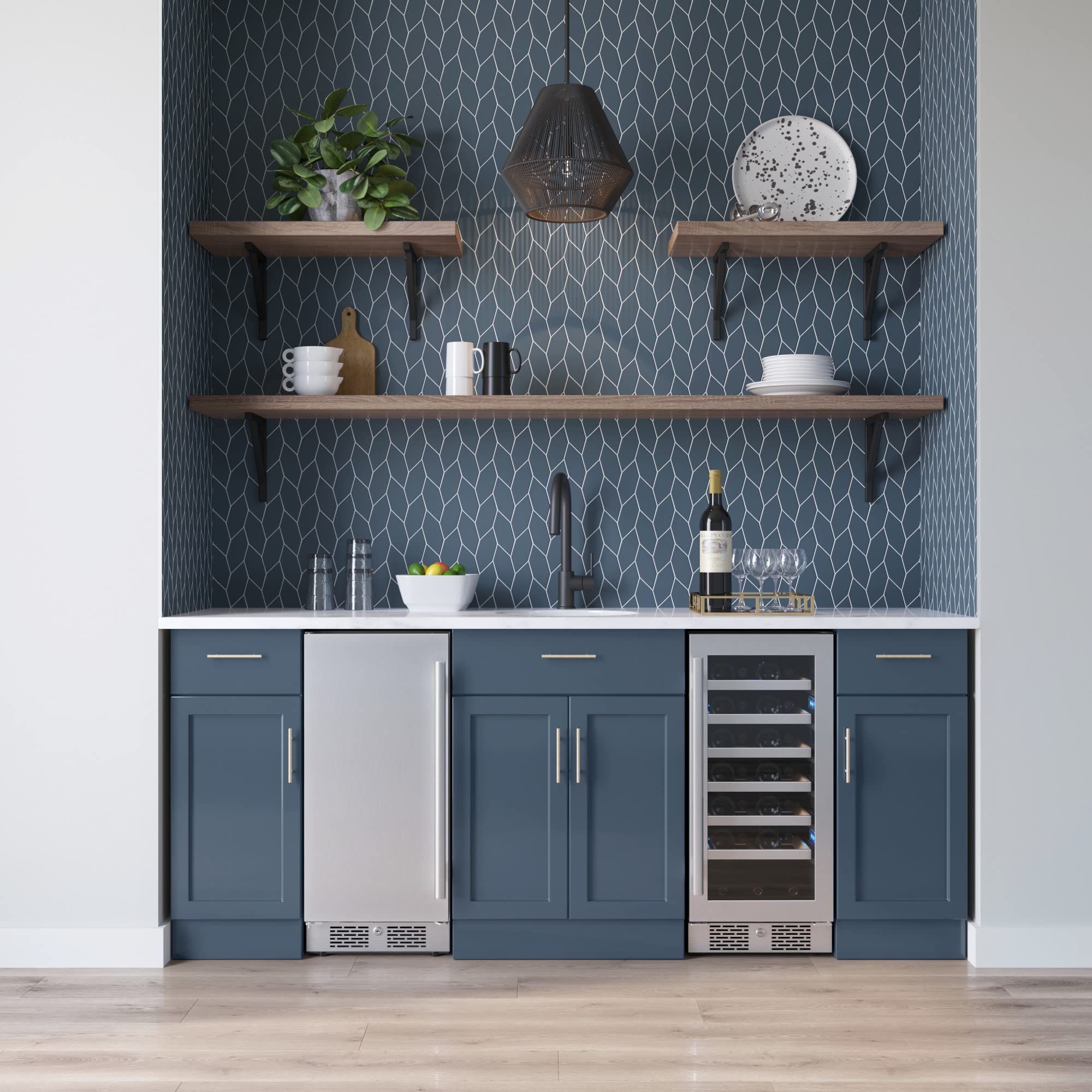Avallon Afr152sslh 15 Inch Wide 3.3 Cu. Ft. Compact Refrigerator With LED Lighting And Left Swing Door on Fridge.com - View 2