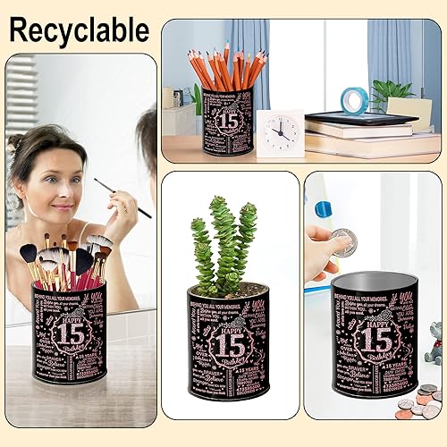 Miniatura 5 de Regalos de feliz cumpleaños 15 para mujeres, velas perfumadas, velas de decoración del hogar de 15 años, regalo de Navidad de 15 años para hija,