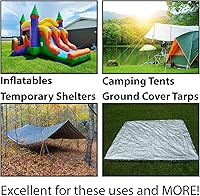 Vista 8 de Estacas de acero para tienda de campaña, picos de gancho de suelo resistentes, anclajes de metal para inflables comerciales, toldo de campamento al