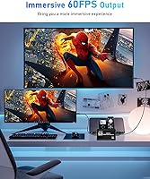 Vista 2 de Tarjeta de captura, 4K HDMI Audio Video Capture Card con Loop-Out, 1080P 60FPS juego Live Streaming Caputre Dispositivo para Nintendo SwitchPS4Xbox