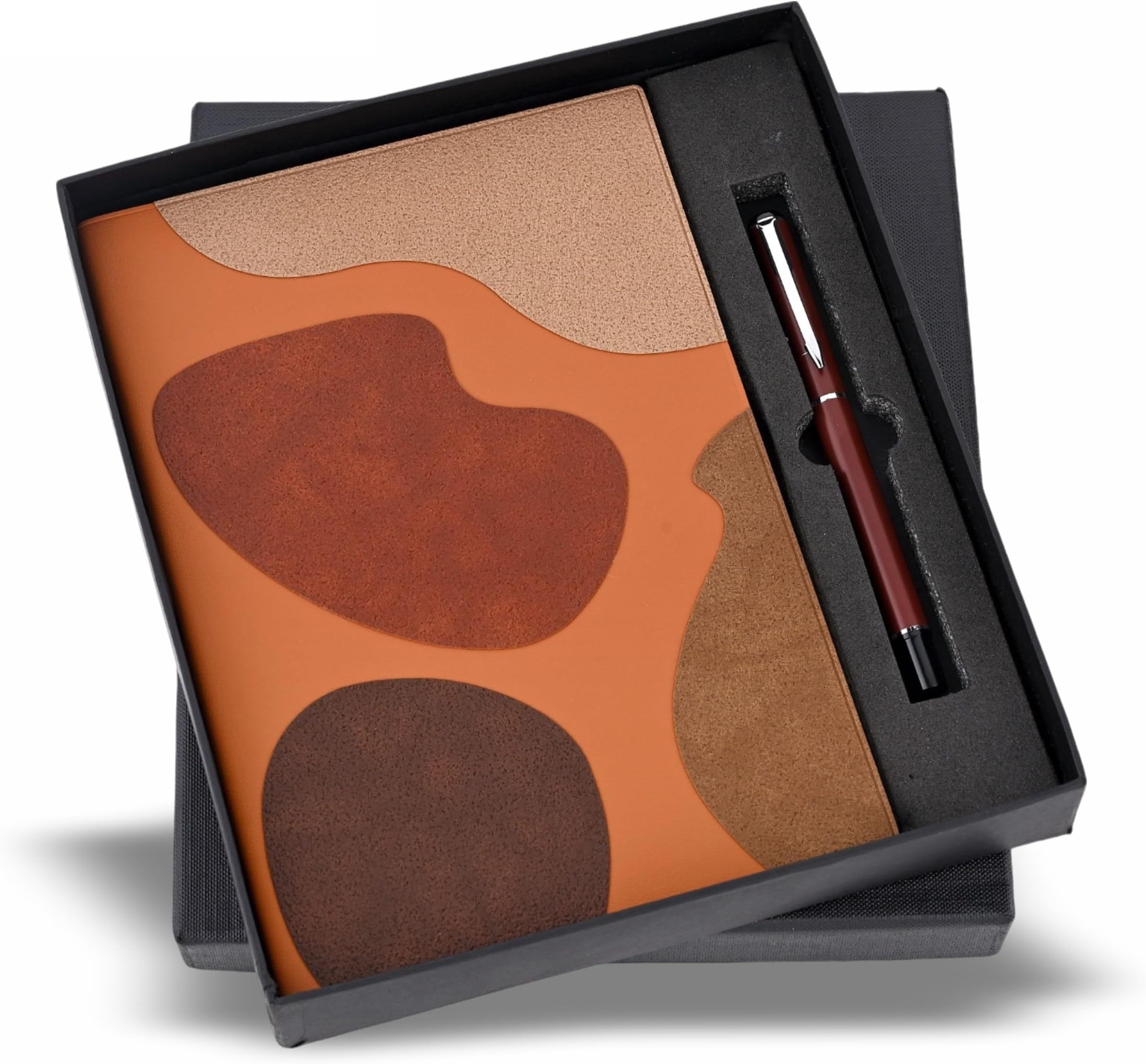 Premium 9286 Tan - A5 Diary and Pen Gift Set