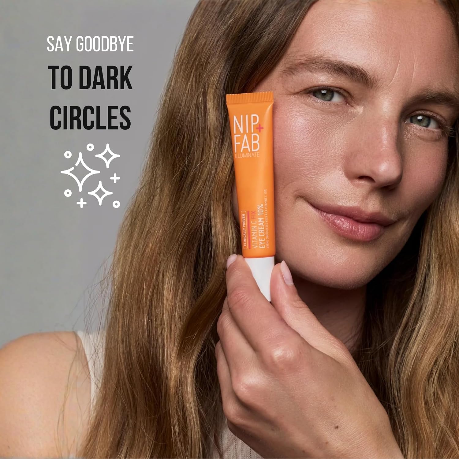 Nip+Fab Vitamin C Fix Eye Cream 10% 0.5 fl oz | with Peptides, Caffeine and Niacinamide for Smoother, Brighter Under Eye Skin | 3 Forms of Vitamin C