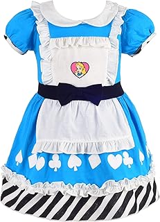 Lito Angels Fille Déguisement Princesse Alice Blanche Neige Jessie Cowgirl Minnie Robe Anniversaire Halloween Noël Fête Carnaval Costume