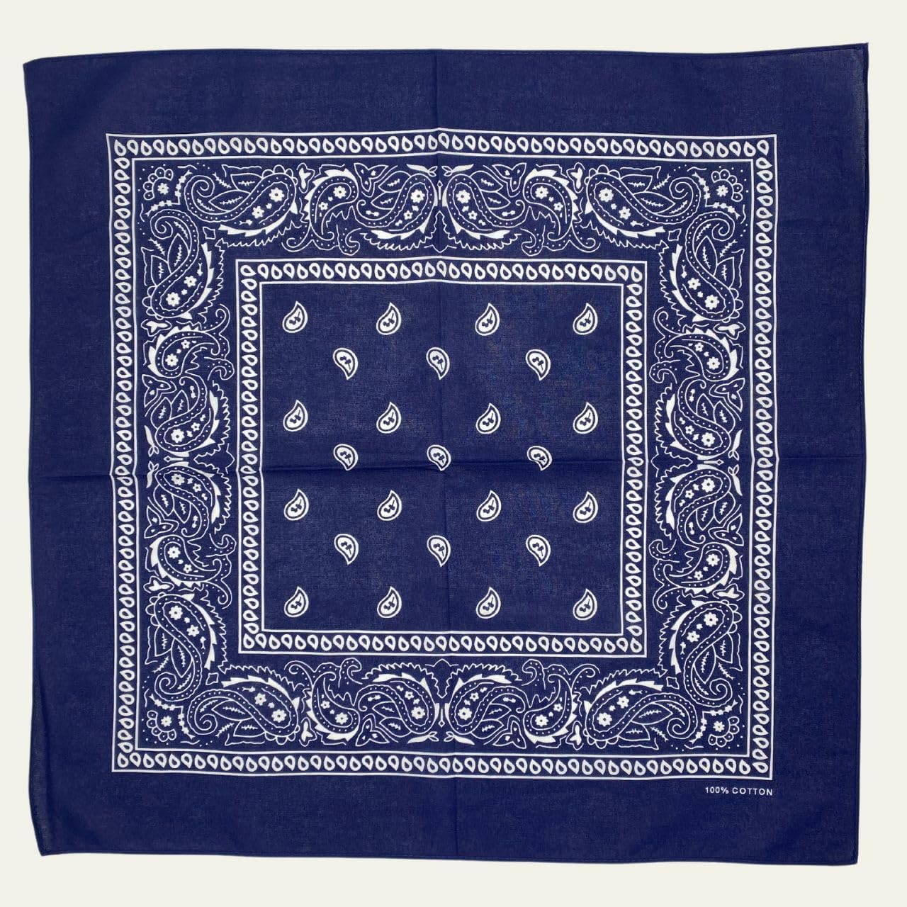 MDSTYLE 3 Pack 100% Cotton Bandana for Men & Women 22" x 22" Paisely Pattern Handkerchief Headband Scarf