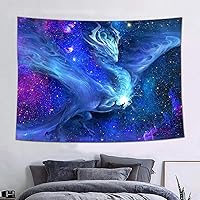 Vista 1 de FEASRT GTLSAY1453 - Tapiz de dragón de fantasía, decoración de pared para dormitorio, sala de estar, apartamento, dormitorio, tapices colgantes