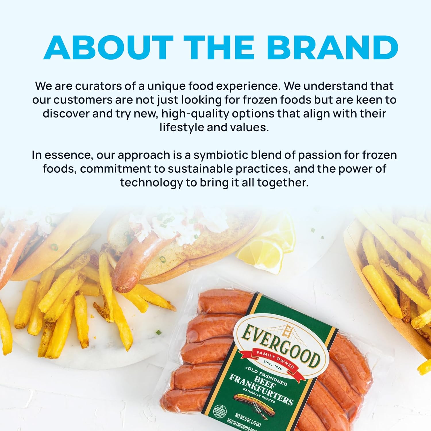 Evergood Sausage Variety Bundle - 12 Packs, Gourmet Beef Sausages, 6 Flavors: Garlic, Pineapple, Hot Link, Mild, Polish, Beef Frankfurter, Naturally Smoked, Grill-Ready, Fully Cooked