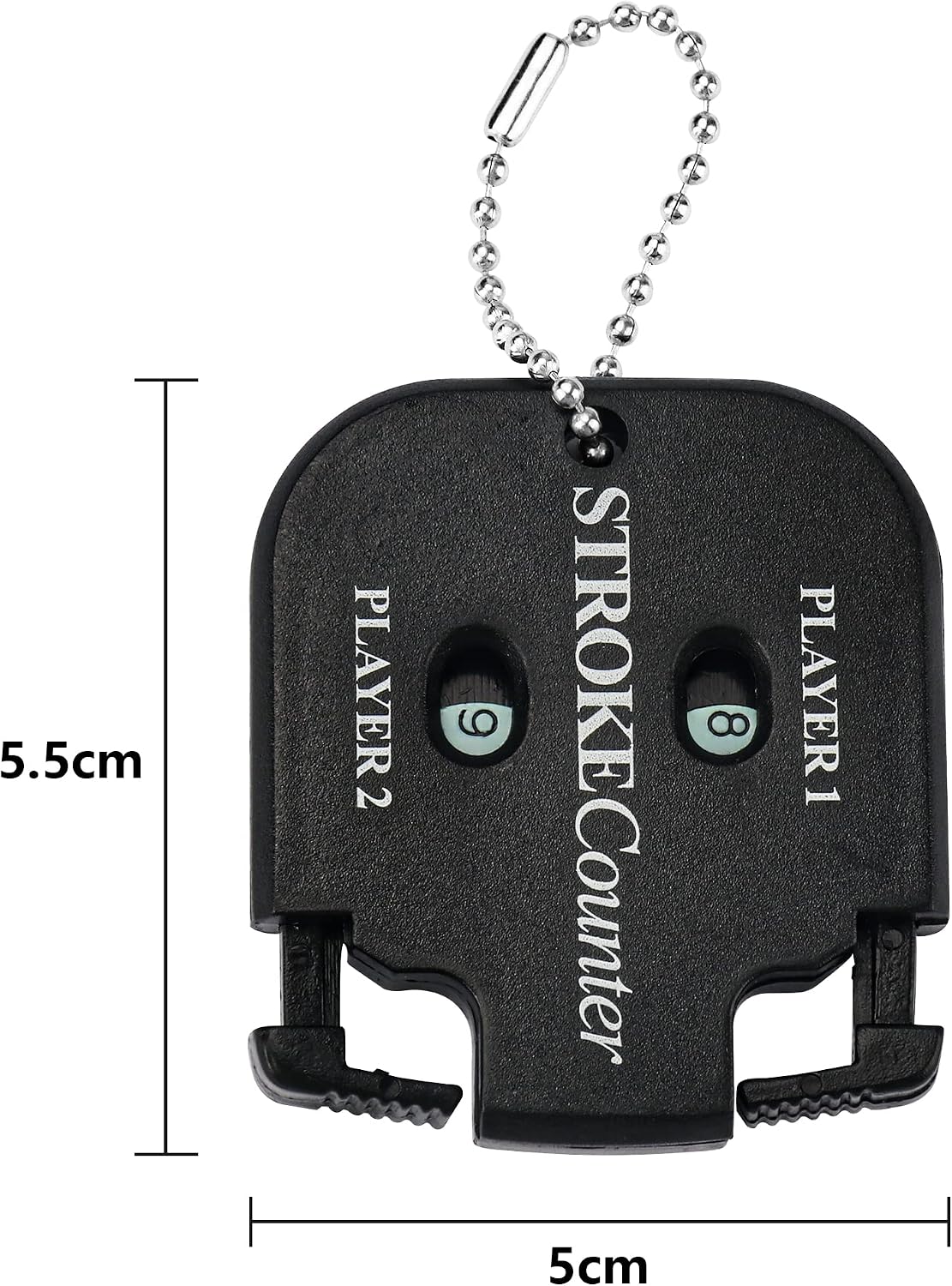 QHALEN Mini Score Counter Golf Stroke Shot Putt Tally Keeper Number with Key Chain (Pack of 2)