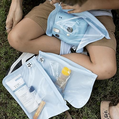 Miniatura 3 de Tiny Twinkle Diaper Bag Organizing Pouches  Mess-Proof Clear Front Travel Organizer Bags  TSA Approved Toiletry Bag Set for Baby and Mom Essentials