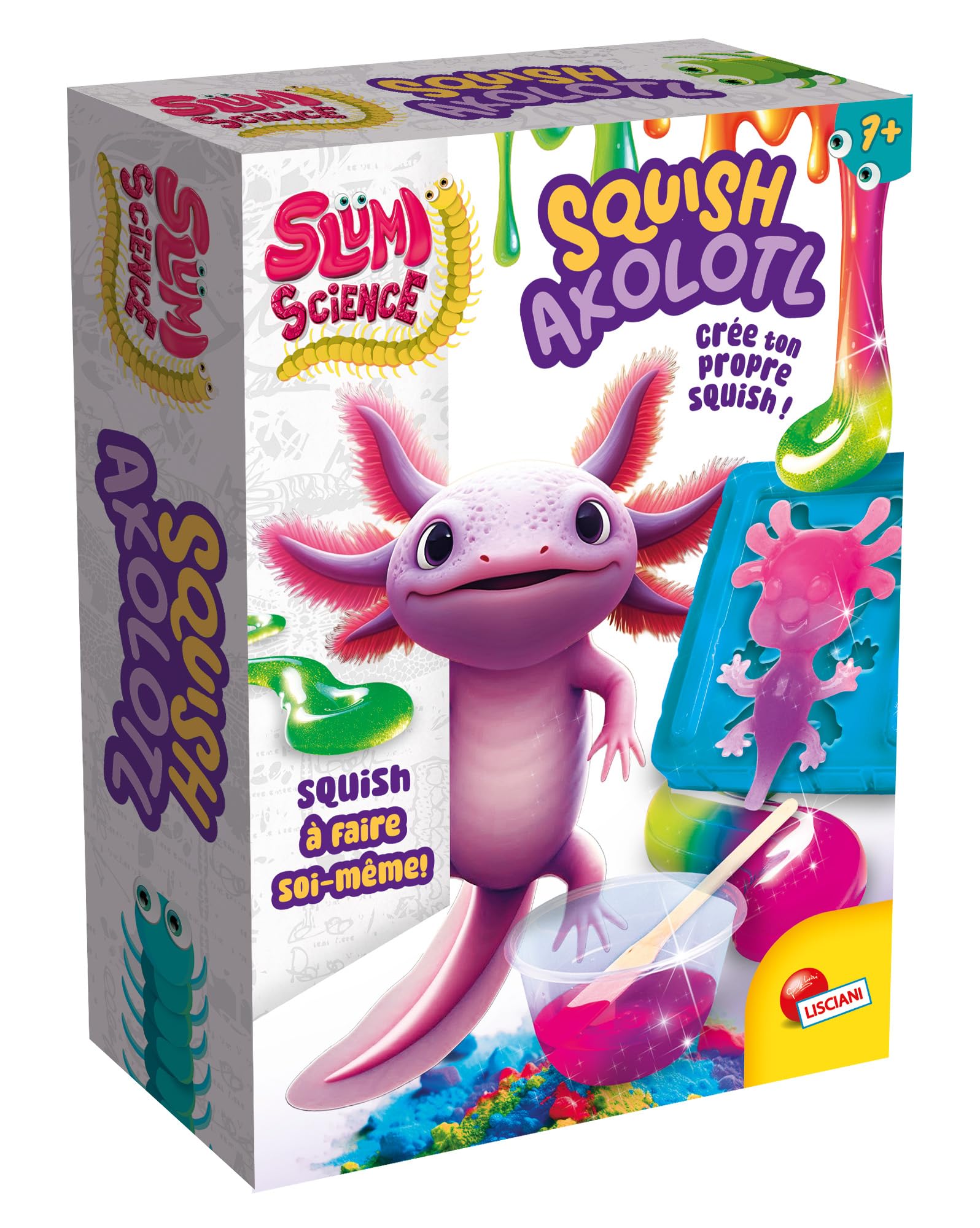 Science Et Jeu Kit Scientifique Axolotl Squishy Lisciani - Expérience Chimie Enfants 6 Ans | Jeu Créatif DIY Expérience Chimie Axolotl Squishy