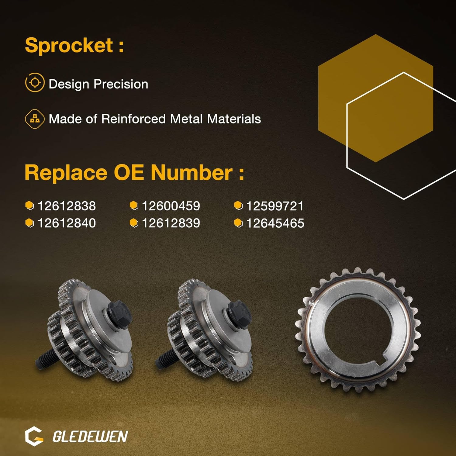 9-0753S 3.6 Timing Chain Kit, Compatible with 2007-2021 GMC Acadia Cadillac CTS Buick Enclave Chevy SRX Pontiac Saturn, Replaces# 12633452, for 2.8L 3.0L 3.2L 3.6L Engine - Image 4