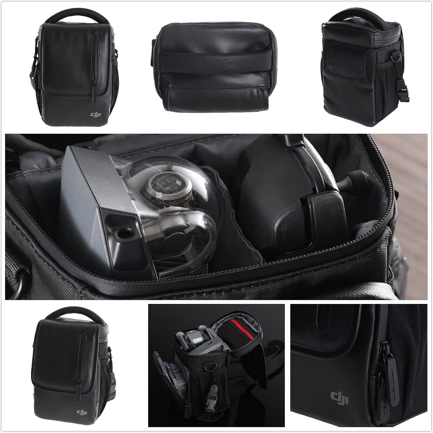 DJI Mavic PRO Drone Quadcopter Flymore Combo with 3 Batteries, Bundle Kit w/Rugged Carrying Case & Must Have Accessories