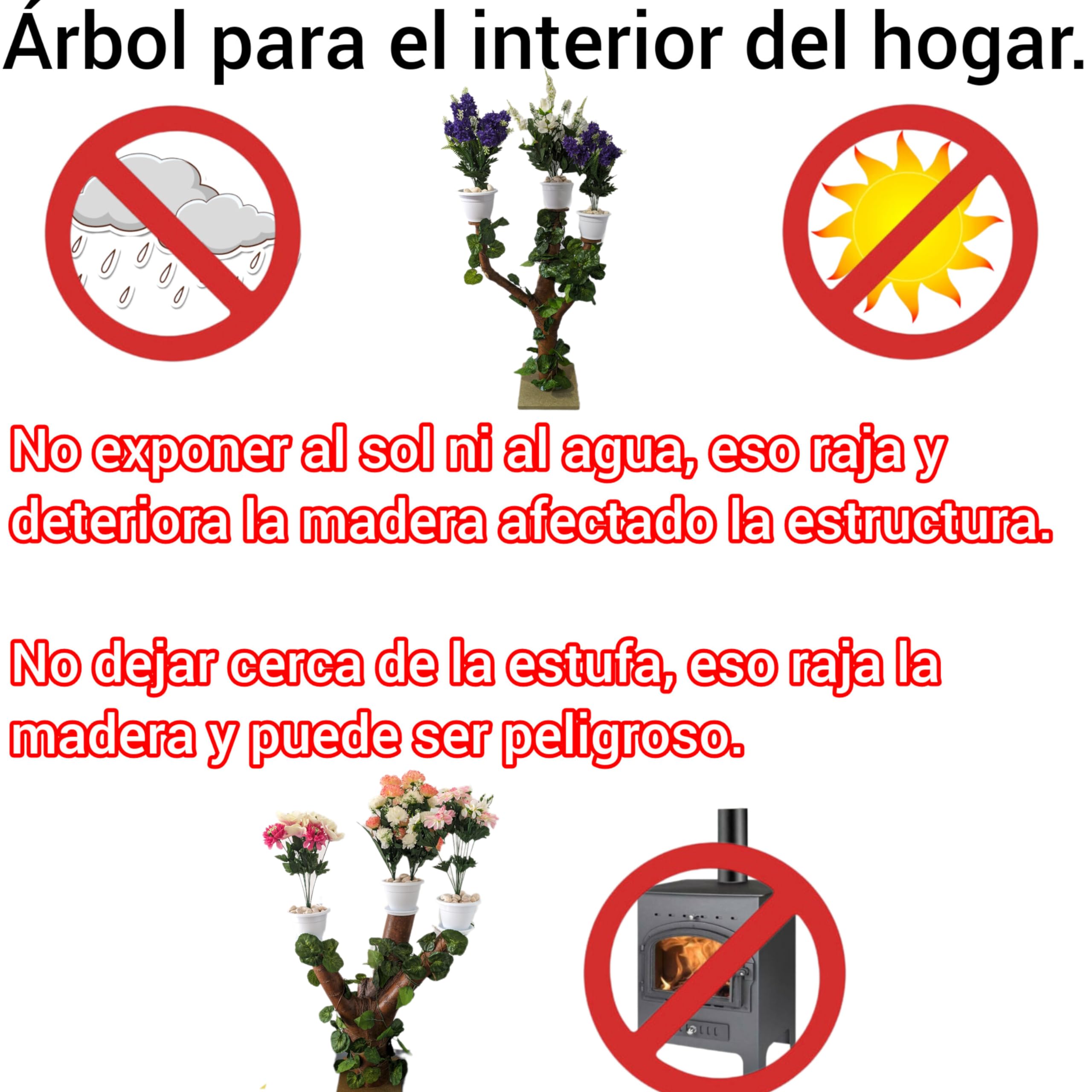 Árboles/macetero artesanales, complemento lujoso de decoración, adorno navideño para el hogar, luces navideñas, regalo aniversario, san valentín, CALIDAD PREMIUM. (A) árbol + luces
