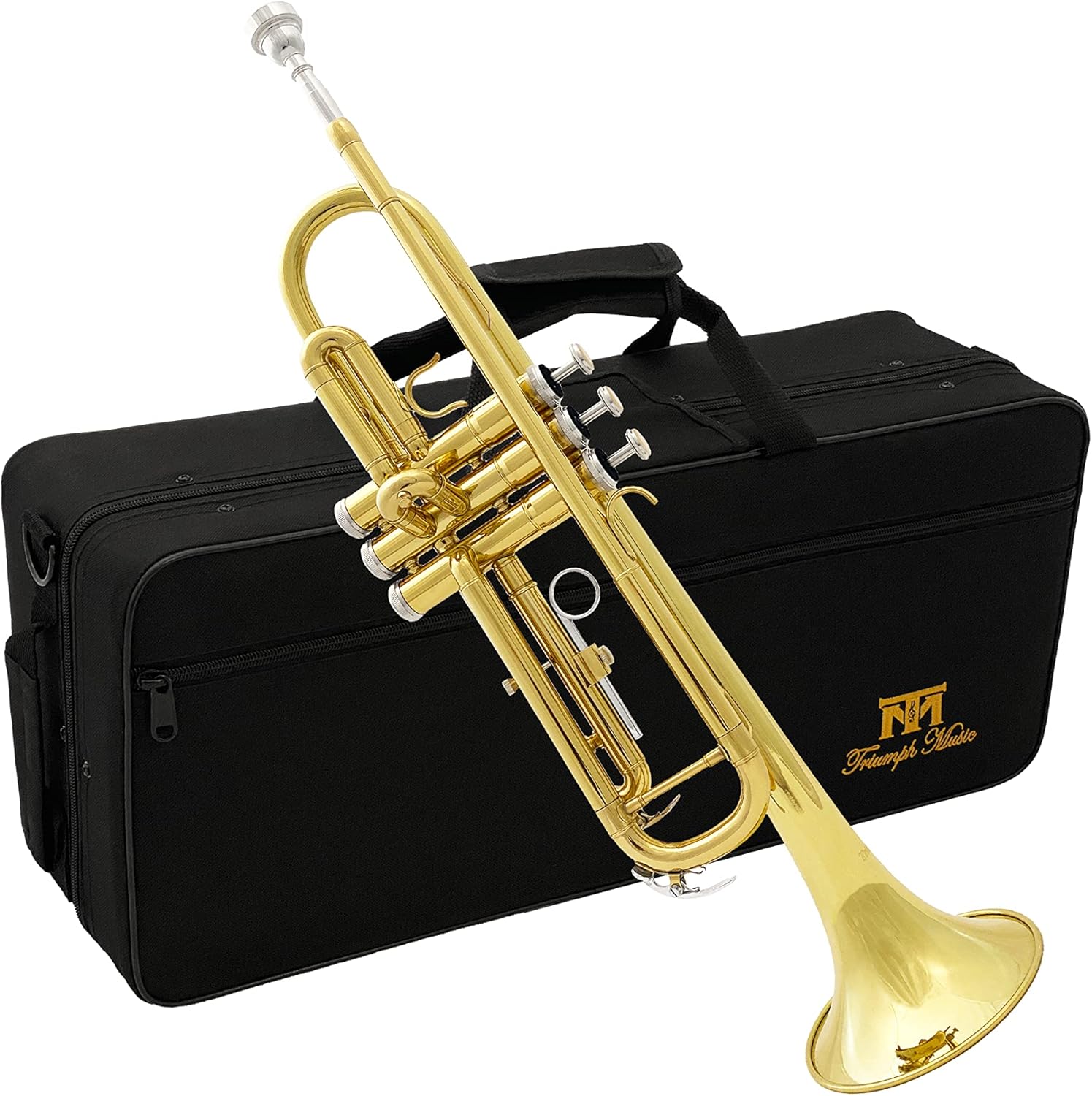 Triumph Standard Trumpet Set, Bb Trumpet Brass Instrument for Students