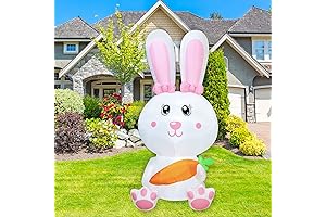 Easter blow up decorations: 6ft Glowing Bunny