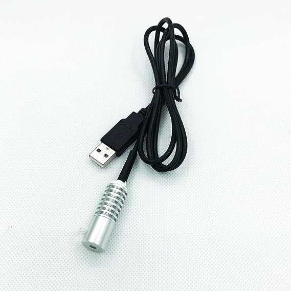 Side Glow Fiber Optic USB Light Source Illuminator Fiber lamp Light Source Guide Fiber LED Light Source 6V Fiber Small Light Source(Green, 3mm)
