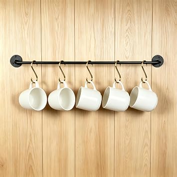 10 Pack 4'' Solid Brass S Hooks 4.5mm Wire Diameter