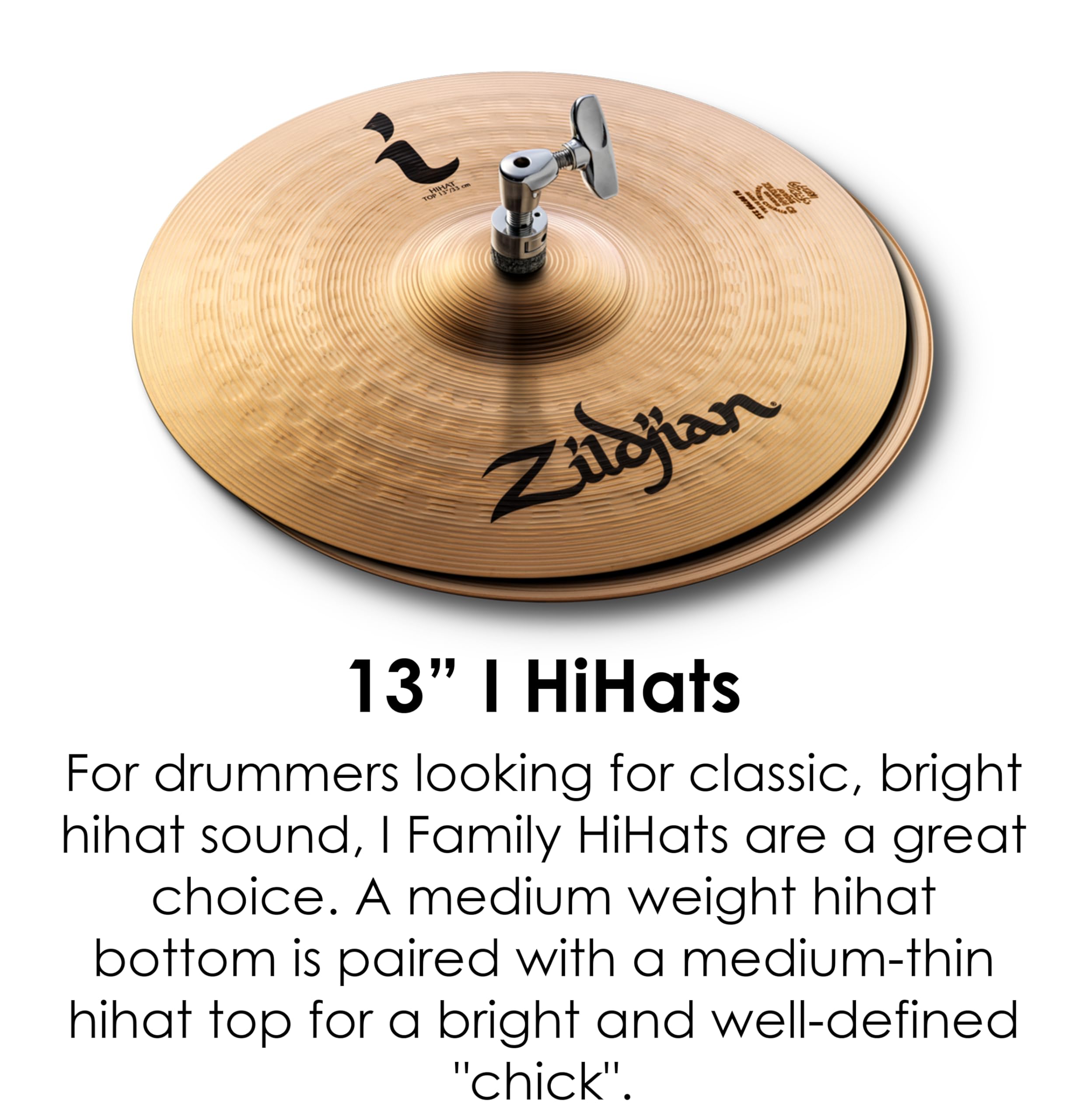 Zildjian ILHESSP I Family Series - Essentials Plus Cymbal Pack - (13"H, 14"C, 18"CR)