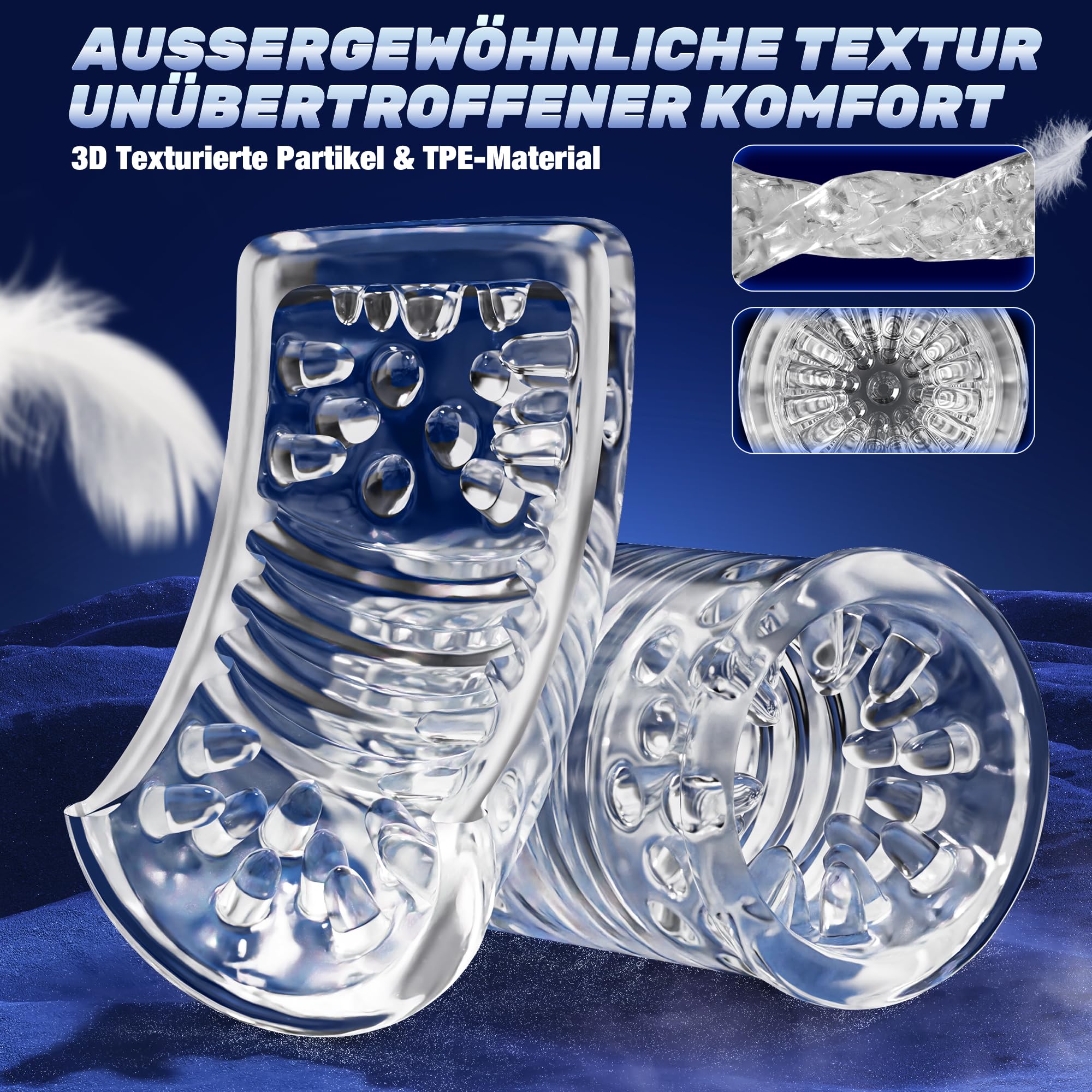 Masturbtore per Uomini Mano Libera Controllo Manuale dell'App Sex Toys, Masturbatore Uomo con 7 Modalità di Funzione Telescopica e Rotante, Masturbatori a Coppa Manuali