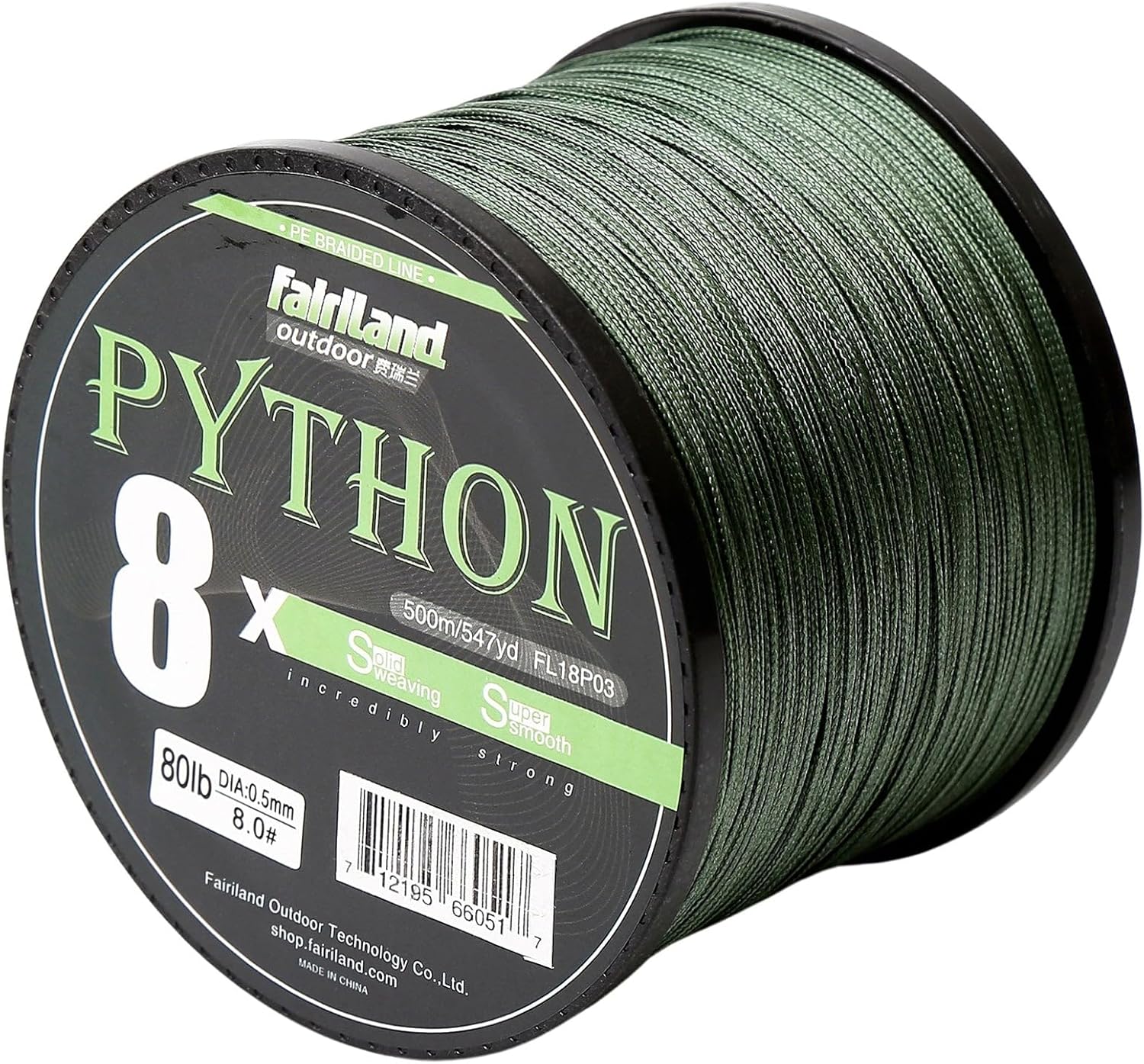 2PCS/LOT 8 Strands Braided Fishing Line, Solid Weaving 8X Braided Line for Smooth Casting, Strong Abrasion Resistance, High Sensitivity and Zero Stretch, 21-80 Test-LB, 164/328/546 Yds