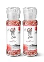 LUNN Pink Rock Salt (Sendha Namak) 200g x 2 Grinders | Himalayan Pink Salt | Rich in Natural Minerals | Pure & Unrefined | Premium Seasoning for Cooking, Salads & Everyday Use) gallery image