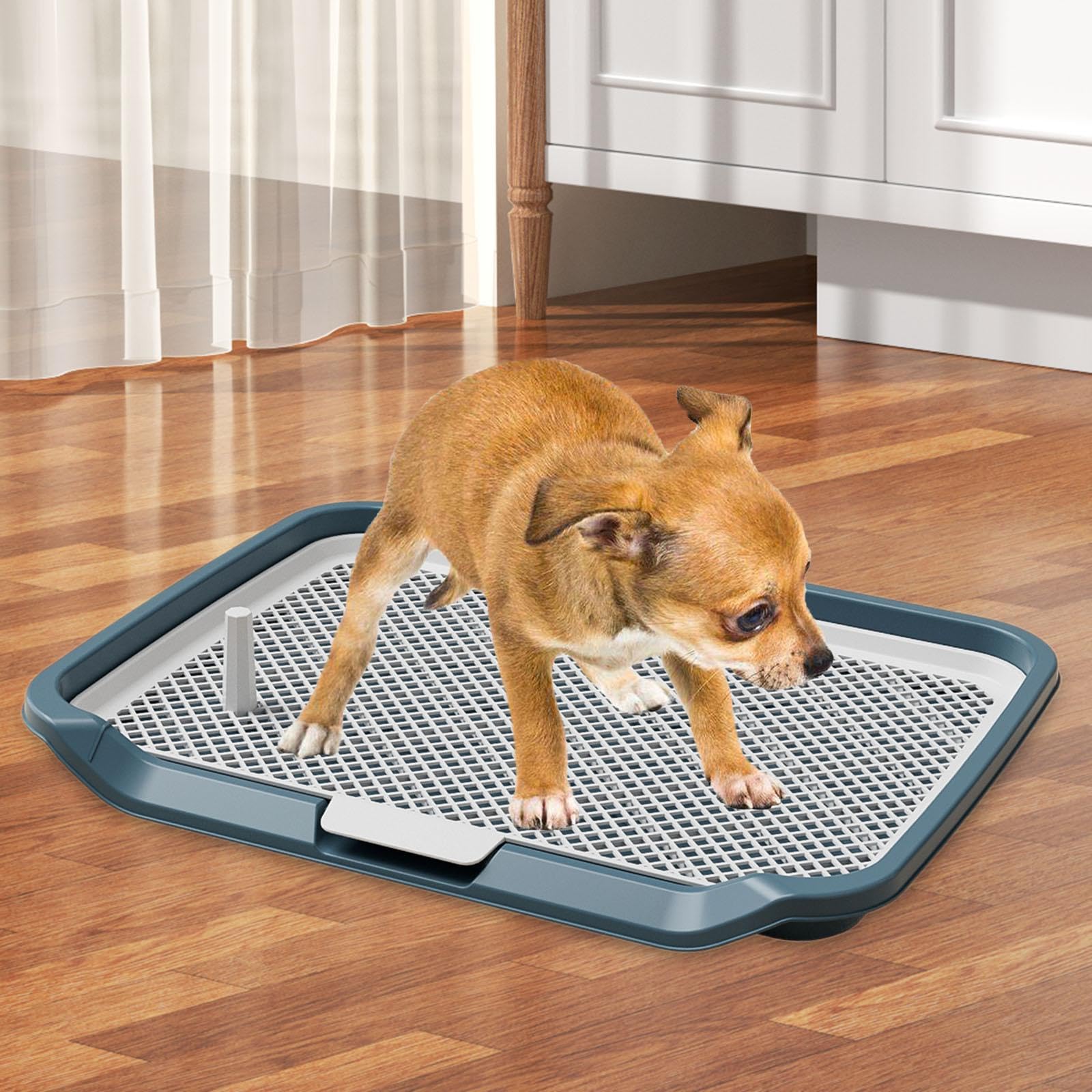Inodoro para Perros, Inodoro para Gatos, de Entrenamiento para Cachorros, Inodoro para Animales Pequeños/Conejos Fabricado en Material PP C