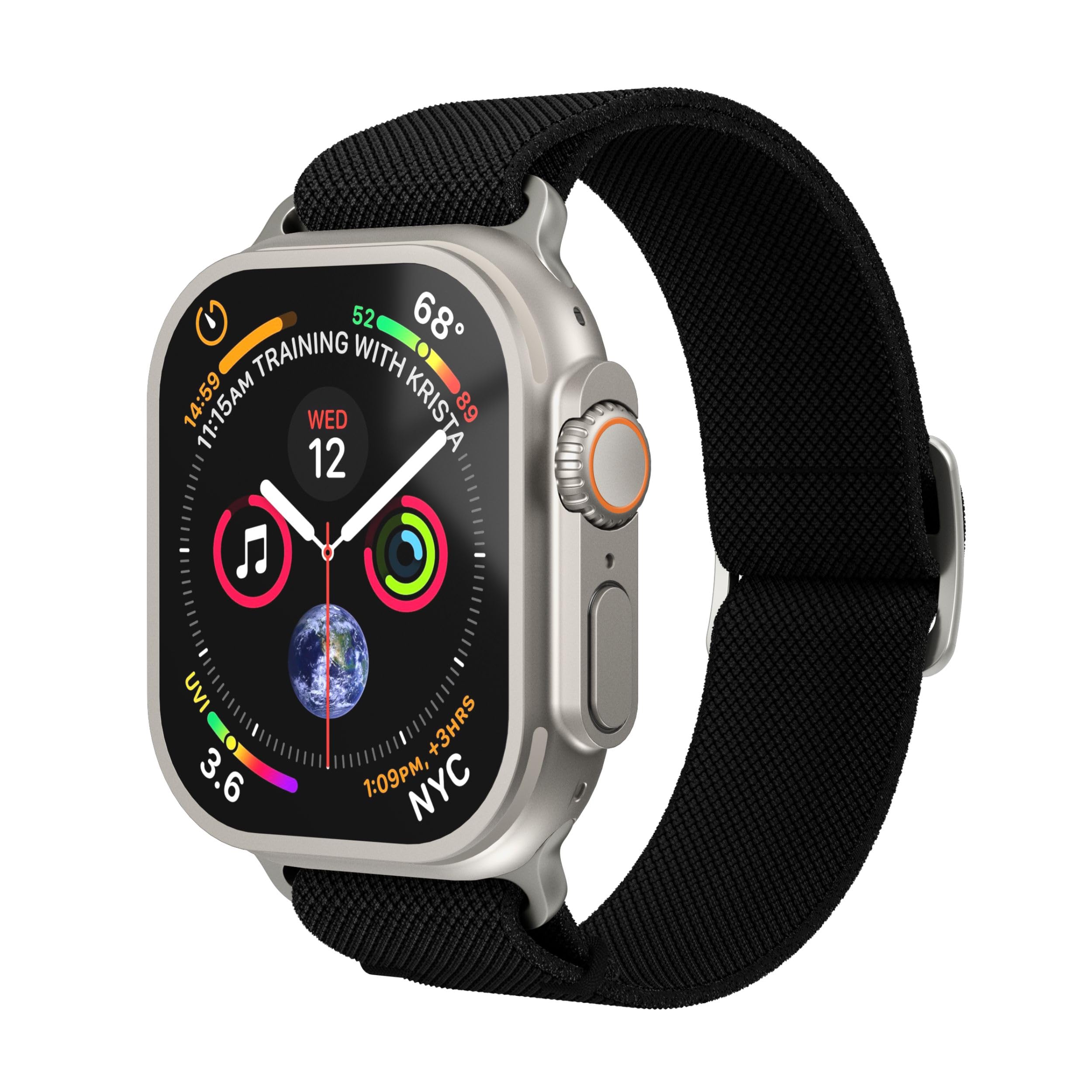 VONMÄHLEN Classic Nylon Loop – Robustes und verstellbares Nylonarmband, schweiß- und wasserbeständig, kompatibel mit Apple Watch