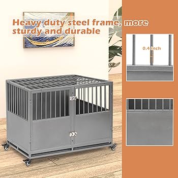 Amazon.co.jp: Huddycove 積み重ね可能 48インチ 犬用クレート