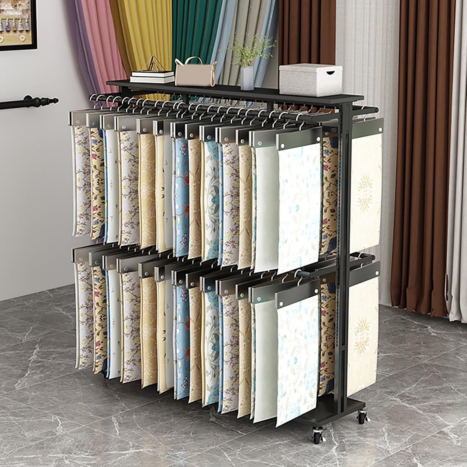 Textile Magazine Rack Amazon.com: Metal Textile Fabric Display Rack, Commercial Fabric ...