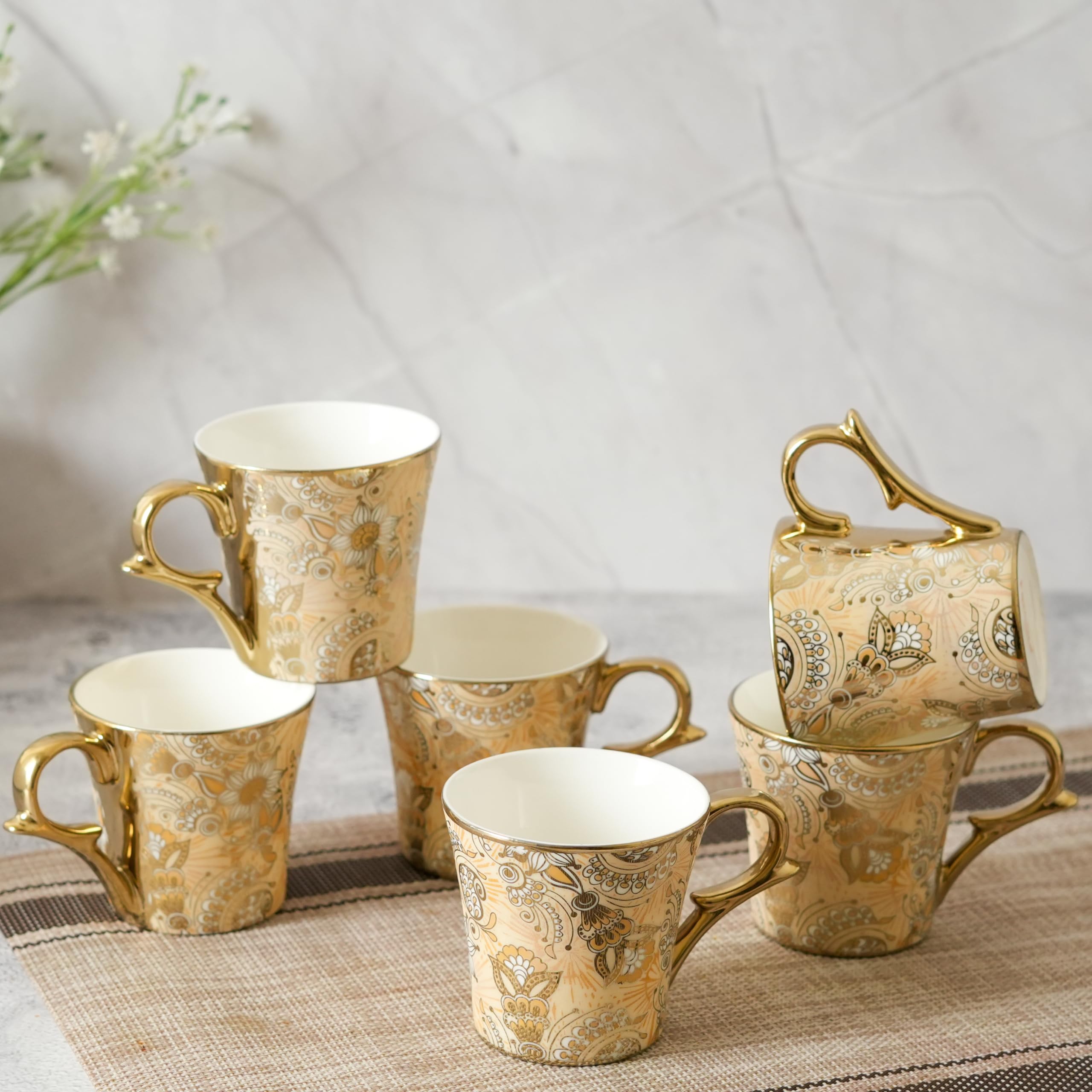 Femora Bridal Mahendi Tea Cups - Set of 6 -7