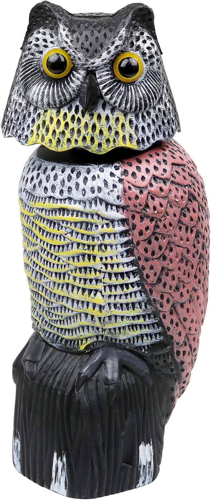 Amazon.com : Crobirware 3 Pack Fake Owl Decoys to Scare Birds Away ...