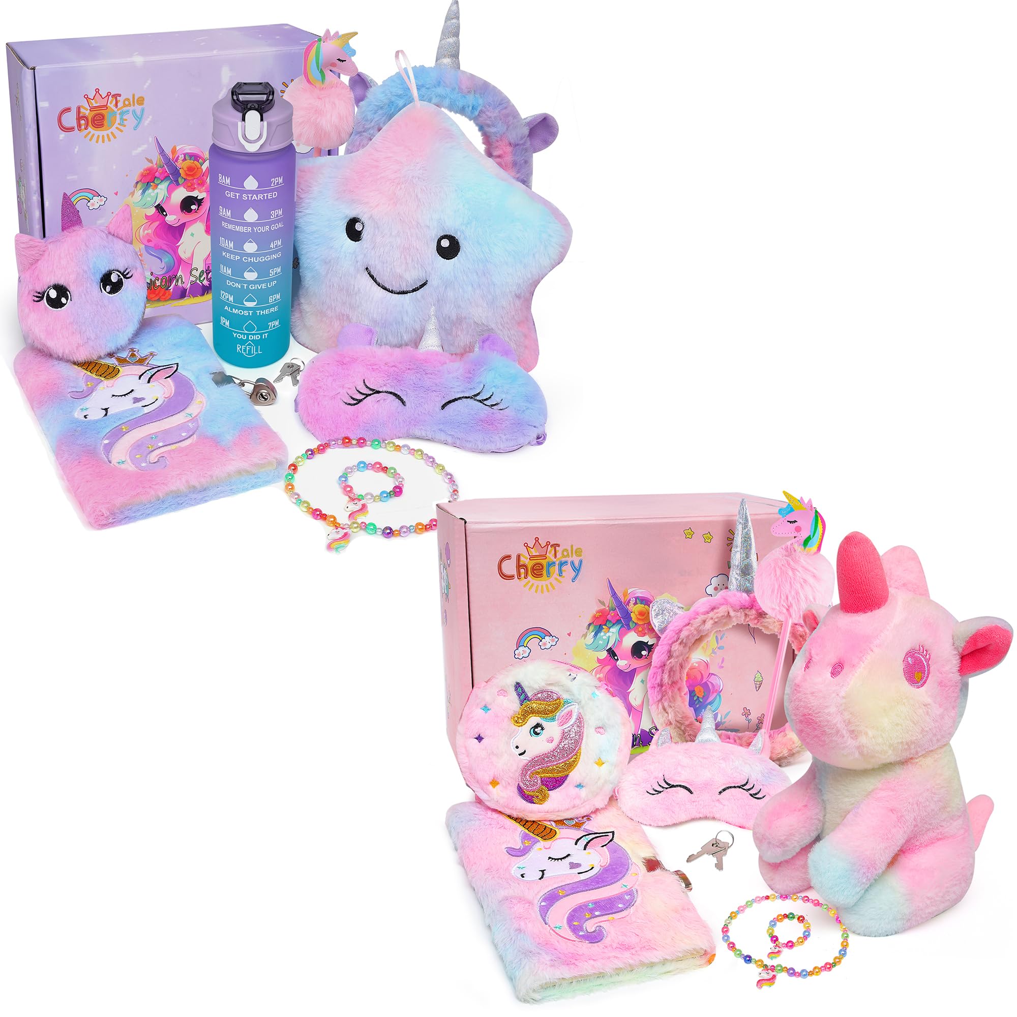 Cherry Tale 2 Pack Unicorns Gifts Set for Grils Age 3 4 5-10+