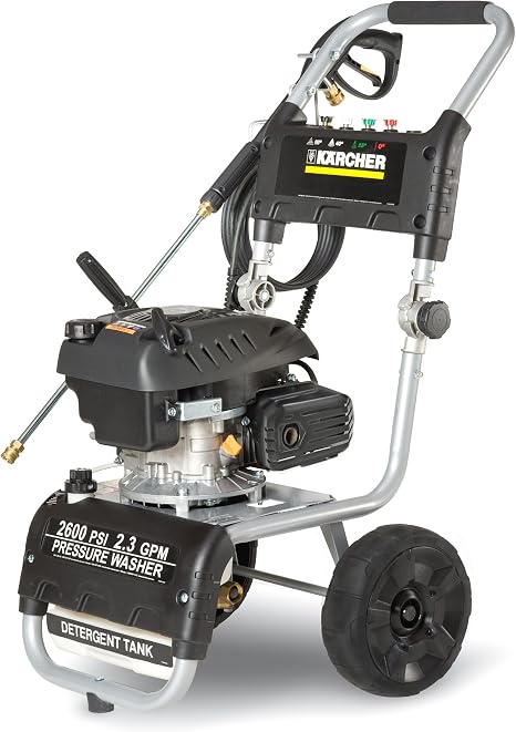Amazon.com: Karcher g2600vc Plus 2600psi 2,3 GPM Presión de gas Lavadora :  Patio, Césped y Jardín