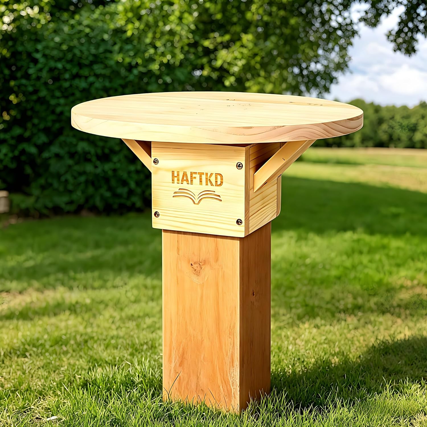 Little Library Mount, Outdoor Library Book Box Bracket Holder, Suitable for 4x4 Post, Stable & Quick - Install, for Neighborhood Community and School