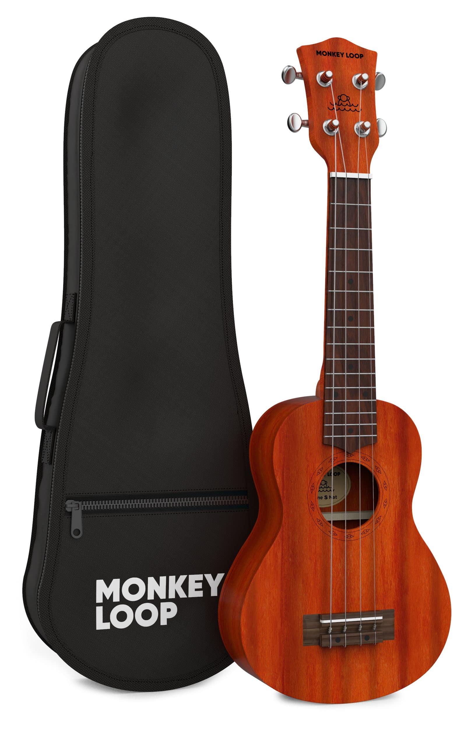 MONKEY LOOP Stone Natural Ukelele Soprano