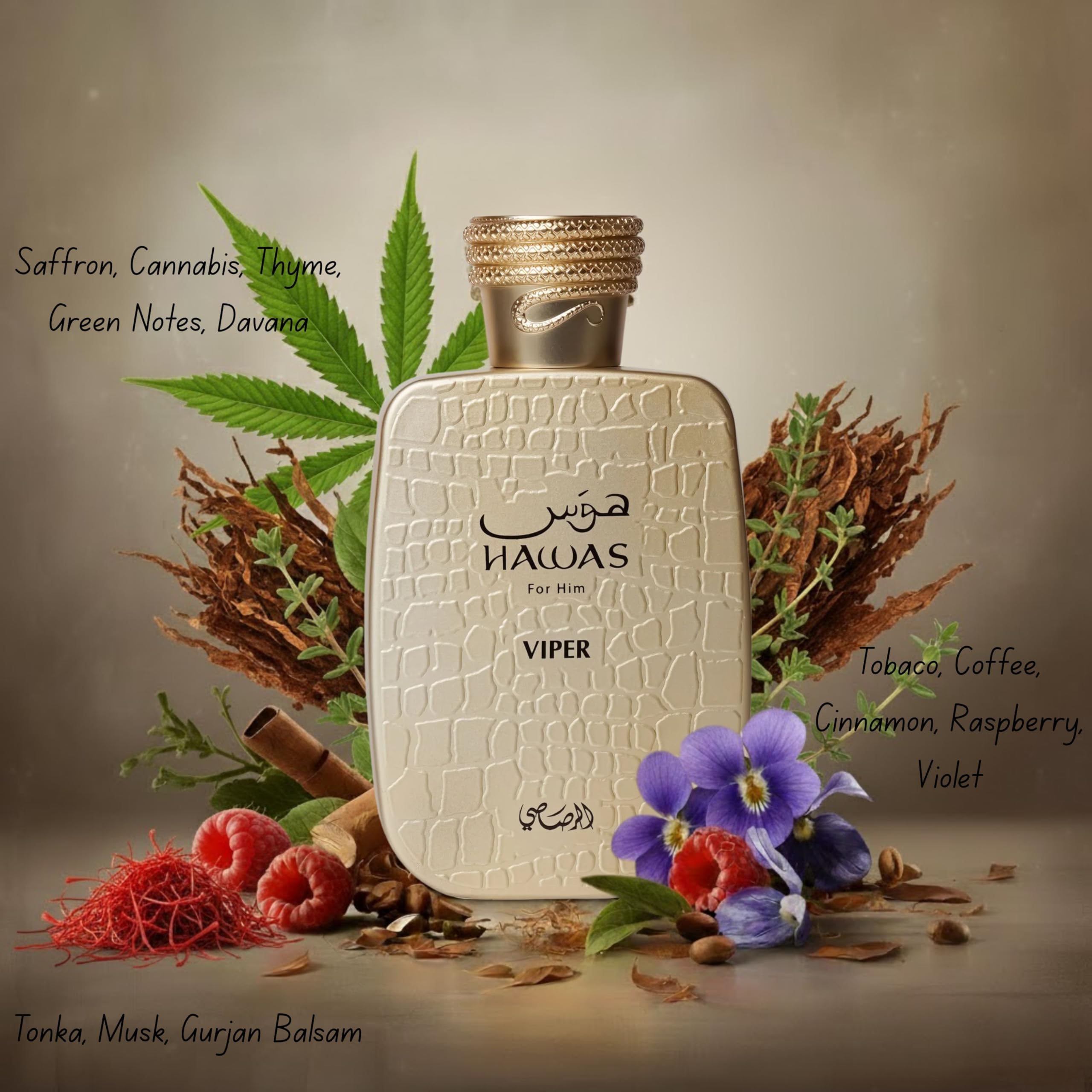 Amazon.com : RASASI Hawas Viper Eau de Parfum for Men, 100ml (3.4