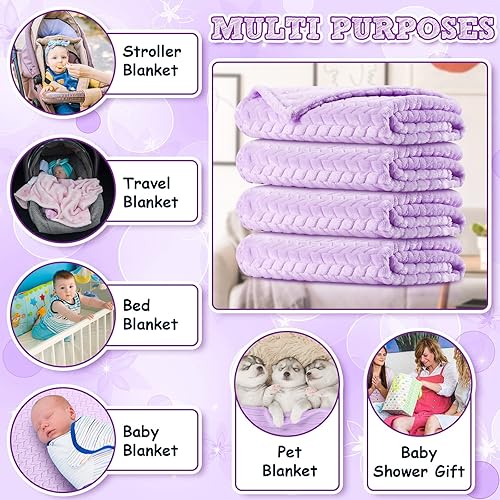 Miniatura 5 de Manta de bebé de 8 piezas, mantas acogedoras y mullidas de forro polar para bebé, manta cálida para recién nacido, bebé, bebé, bebé, bebé, bebé,