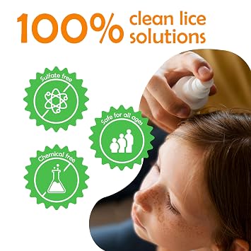 Nit Free 100% Dimethicone Oil for Lice Safe for Kids & Adults Great for all hair types 8oz