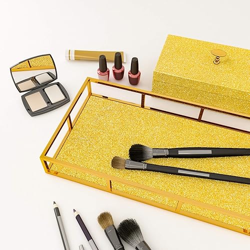 Miniatura 8 de VEELIKE Papel de contacto autoadhesivo de vinilo dorado con purpurina, papel tapiz brillante para pegar y despegar, cubierta de papel de pared