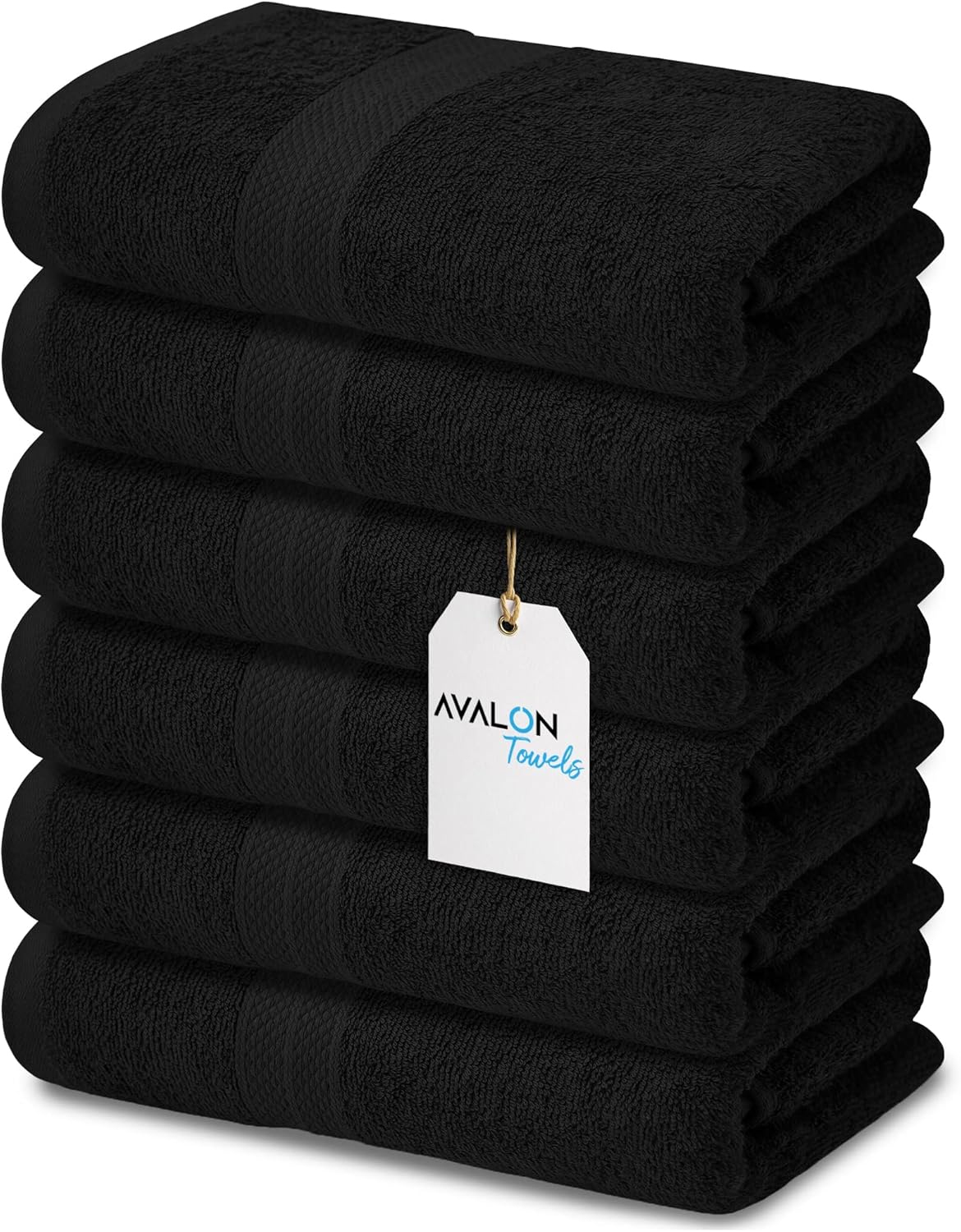 Avalon Bath Towels for Bathroom 100 Cotton Black Bathroom