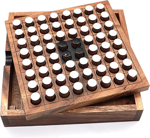 Miniatura 10 de BSIRI Mancala - Juego de mesa clásico de madera para adultos y niños, ideal para juegos nocturnos con 2 o más personas en todas las edades
