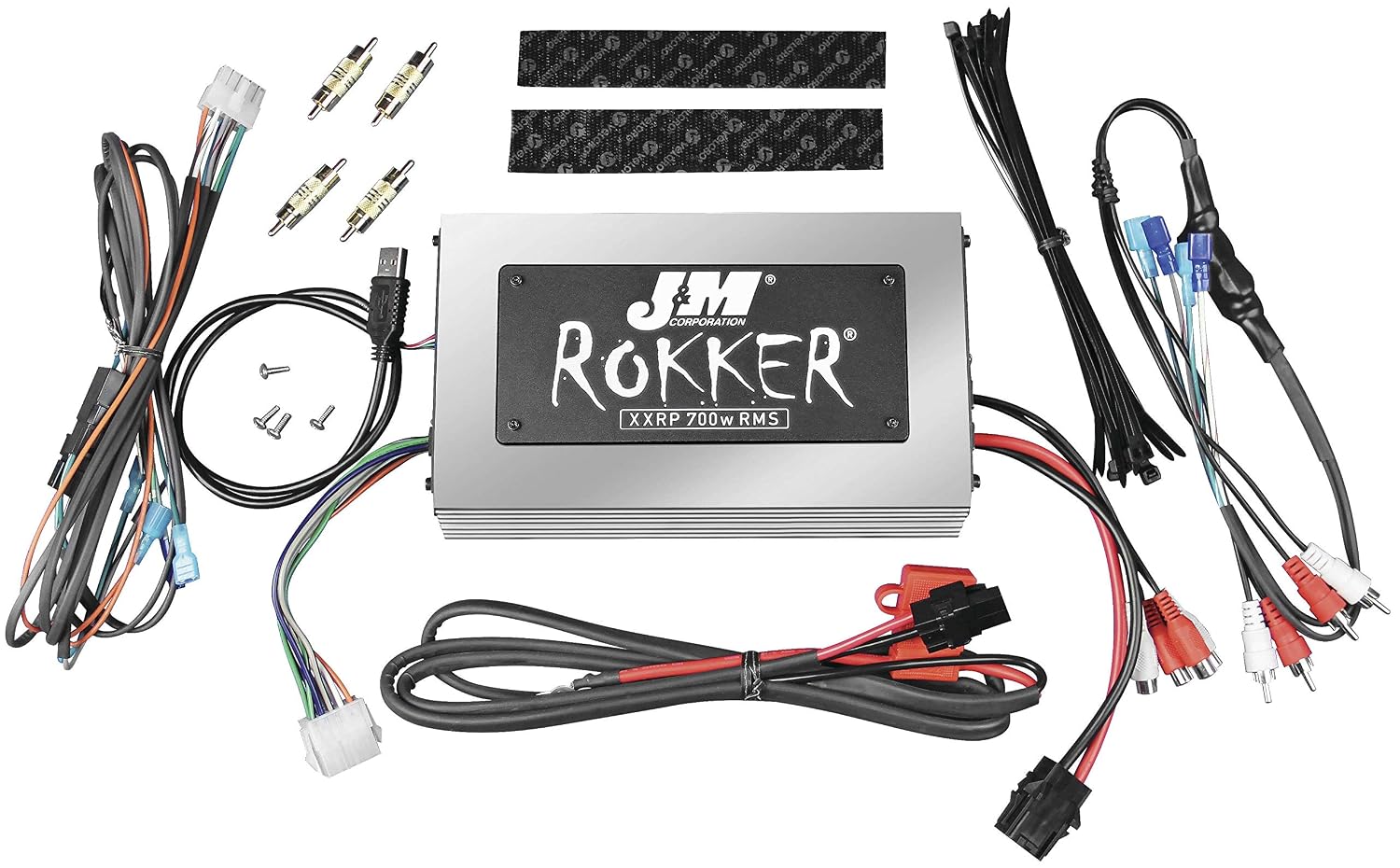 JMC ROKKER Audio Kit 400w 4-Ch Amp & 6.58/5.25 Speakers 98-2013 Harley Ultra/Ltd/Tri-Glide