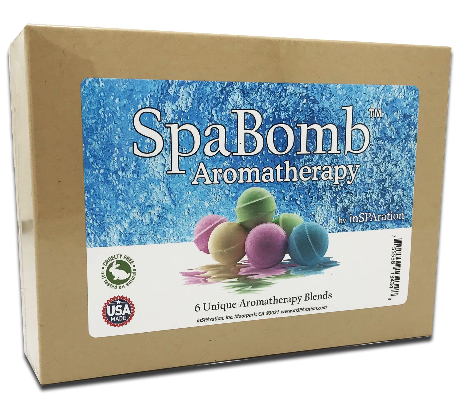 InSPAration 740-SBG SpaBomb 6pk Gift Box, Multi