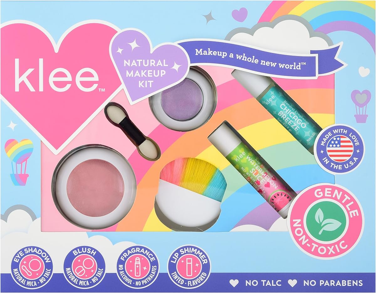 Mineral Makeup Kit. Gentle and Non-Toxic. Kid-Friendly. Made in USA. (Sun Comes Out)