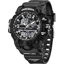 findtime Women's Sports Watch Digital Watches for Ladies Tactical Watch Outdoor Military 5ATM Waterproof Watch Stopwatch Alarm LED Backlight Shockproof Analog Wrist Watches for Women