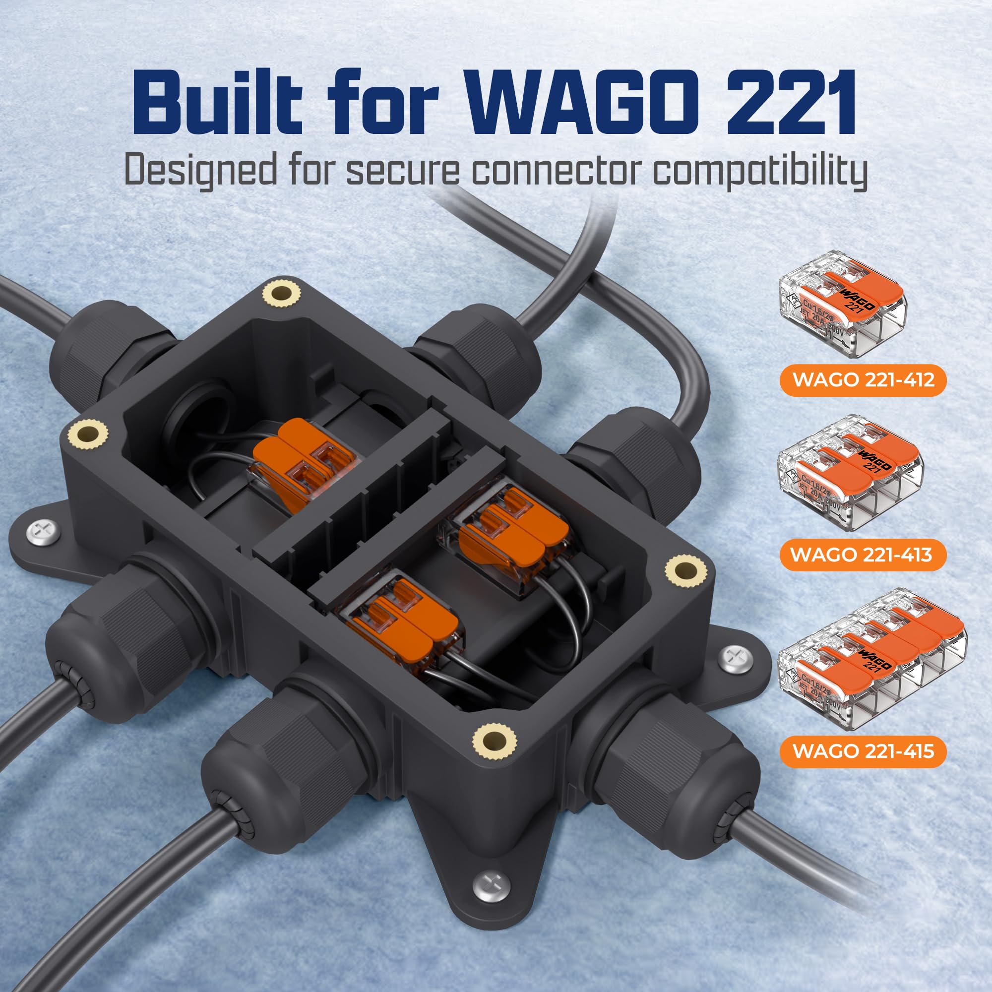 Sully Waterproof Junction Box - IP65 Rated -3