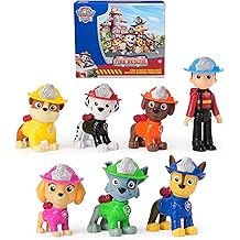 Fire Rescue Team Pack with 7 Collectible Action Figures, Including Ryder &amp; 6 Pups, Kids Toys for Boys &amp; Girls Ages 3 and Up